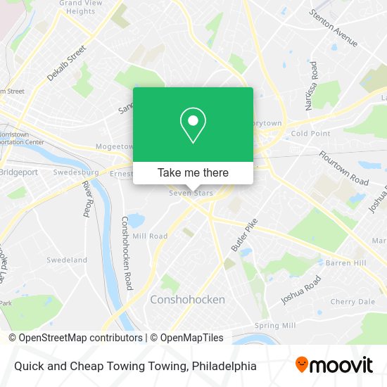 Quick and Cheap Towing Towing map