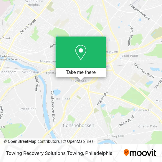 Towing Recovery Solutions Towing map