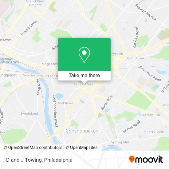 Mapa de D and J Towing