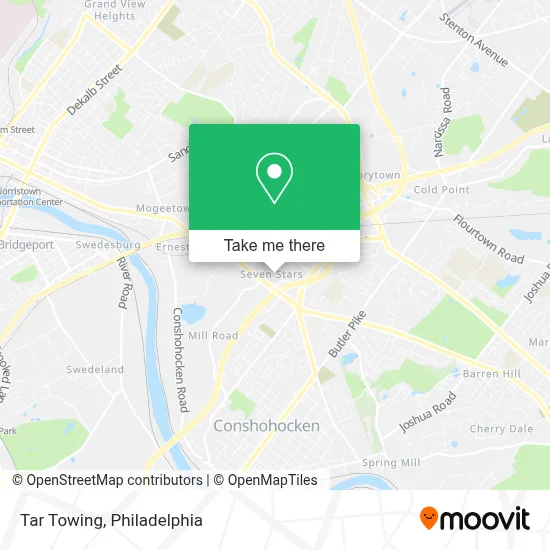 Tar Towing map