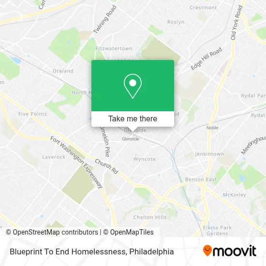 Blueprint To End Homelessness map