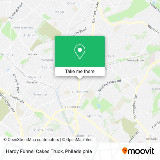 Hardy Funnel Cakes Truck map
