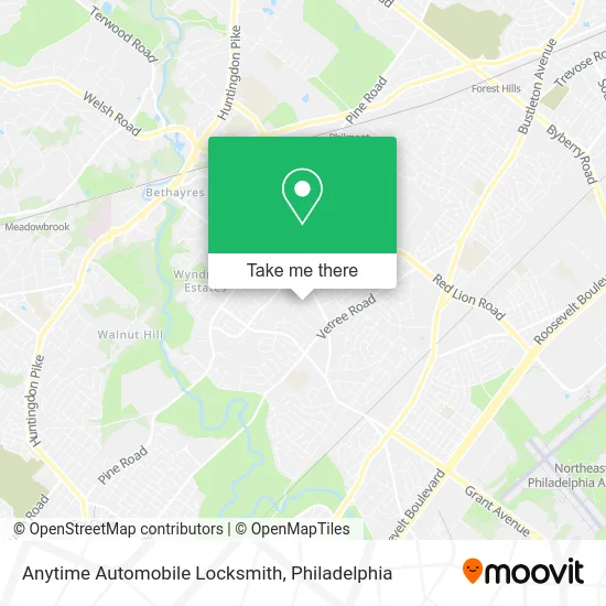 Mapa de Anytime Automobile Locksmith