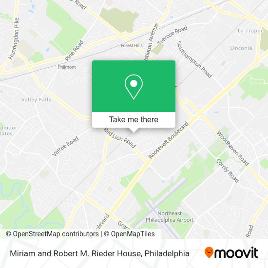 Mapa de Miriam and Robert M. Rieder House