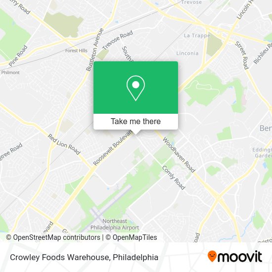 Mapa de Crowley Foods Warehouse