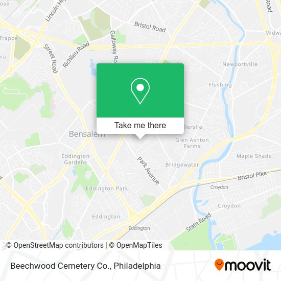 Beechwood Cemetery Co. map