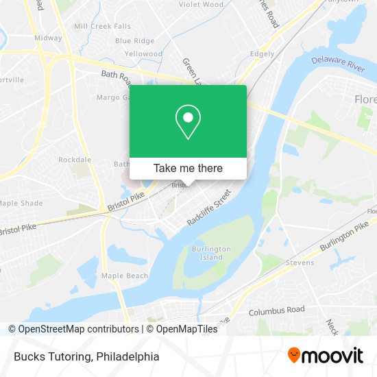 Mapa de Bucks Tutoring