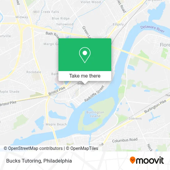 Bucks Tutoring map