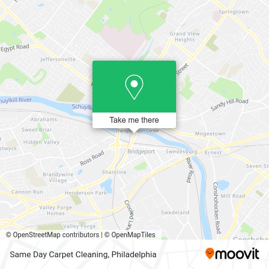 Same Day Carpet Cleaning map