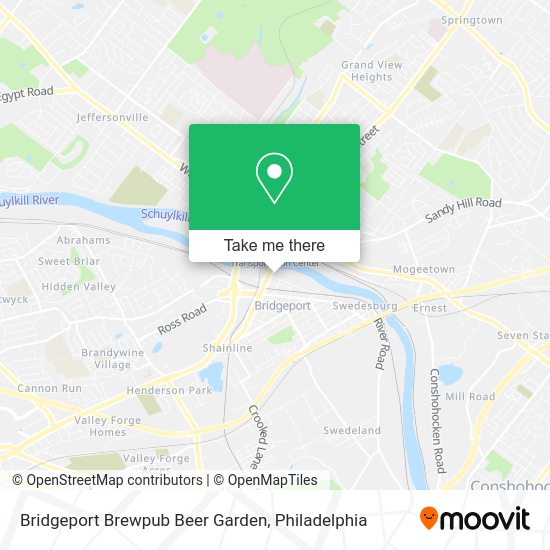 Bridgeport Brewpub Beer Garden map