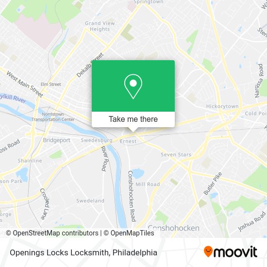 Openings Locks Locksmith map