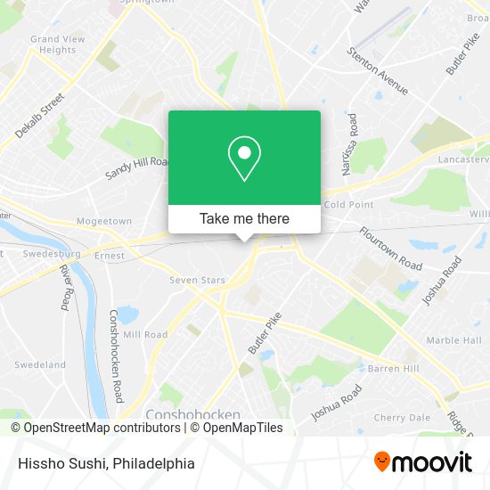 Mapa de Hissho Sushi