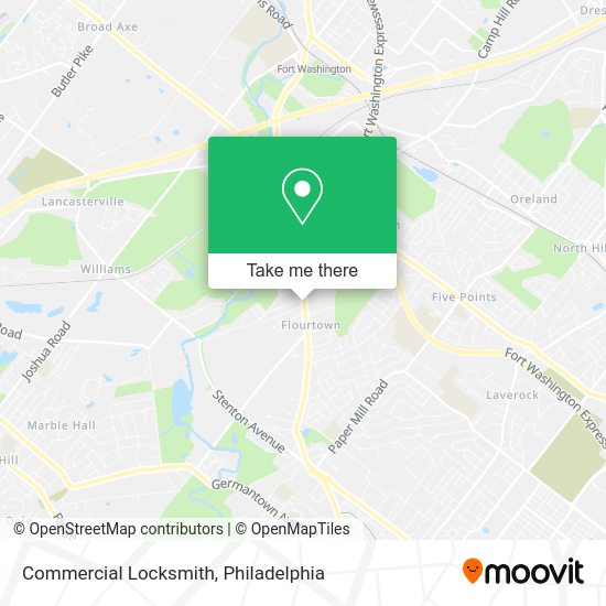 Commercial Locksmith map