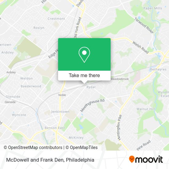 McDowell and Frank Den map