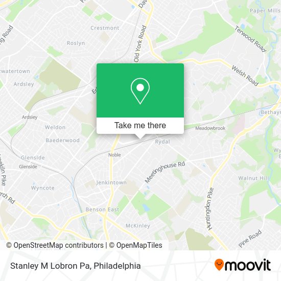Stanley M Lobron Pa map