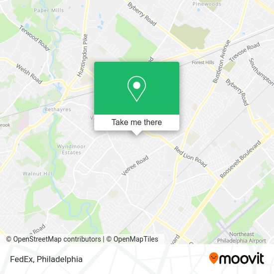 Mapa de FedEx