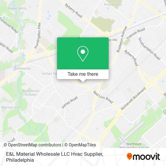 Mapa de E&L Material Wholesale LLC Hvac Supplier