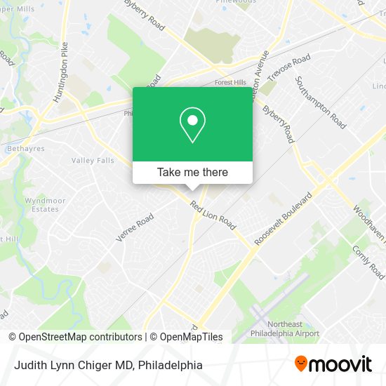 Judith Lynn Chiger MD map