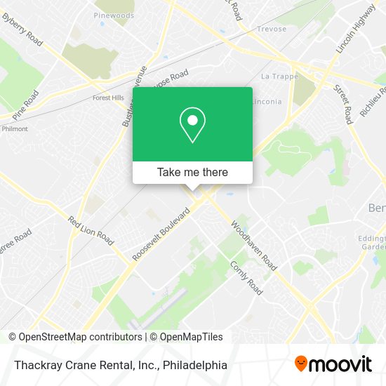 Thackray Crane Rental, Inc. map