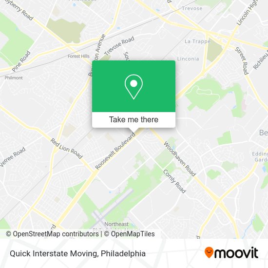 Quick Interstate Moving map