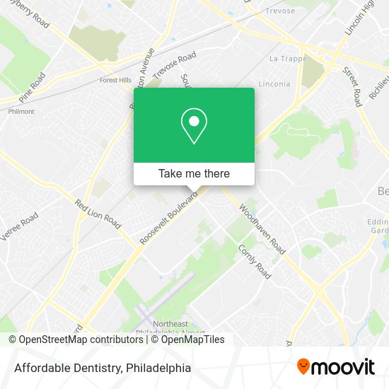 Affordable Dentistry map