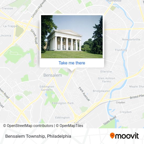 Mapa de Bensalem Township