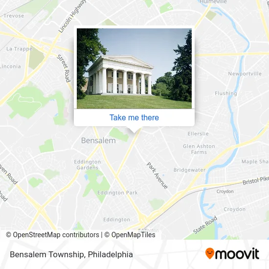 Bensalem Township map