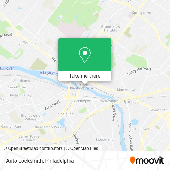 Auto Locksmith map