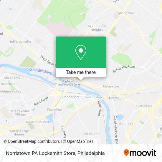 Norristown PA Locksmith Store map