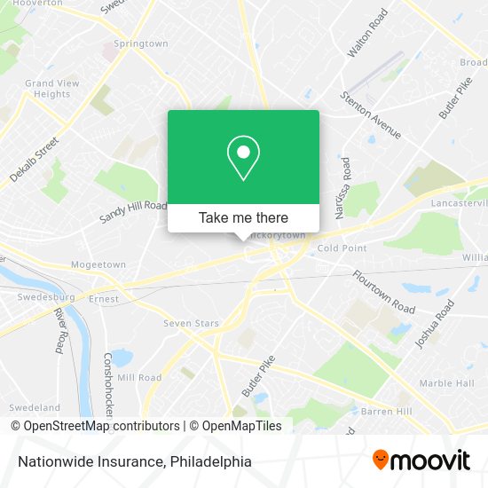 Mapa de Nationwide Insurance
