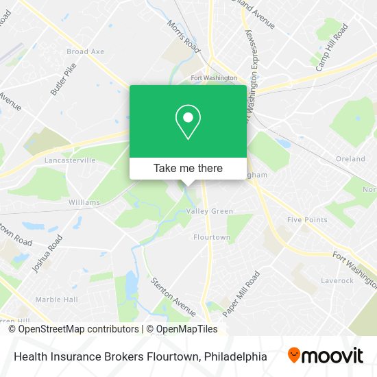 Mapa de Health Insurance Brokers Flourtown