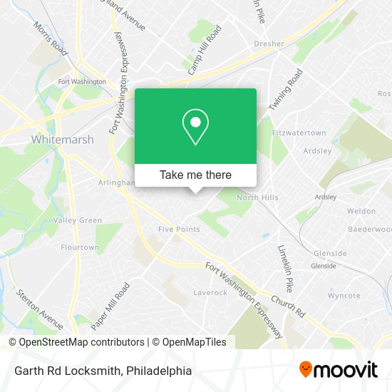 Garth Rd Locksmith map