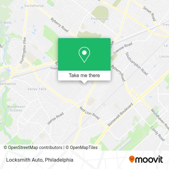 Mapa de Locksmith Auto