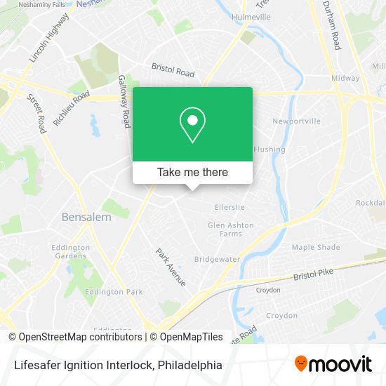 Mapa de Lifesafer Ignition Interlock