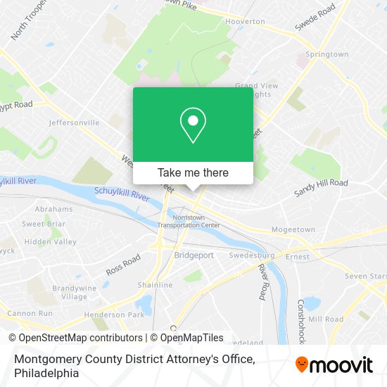 Montgomery County District Attorney's Office map