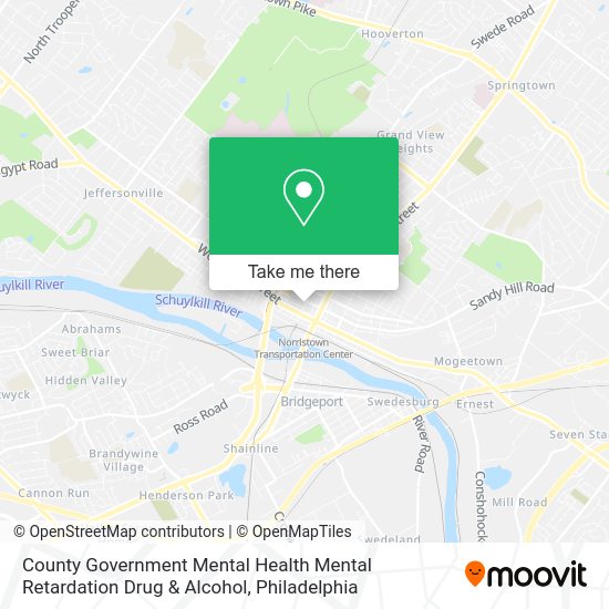 County Government Mental Health Mental Retardation Drug & Alcohol map
