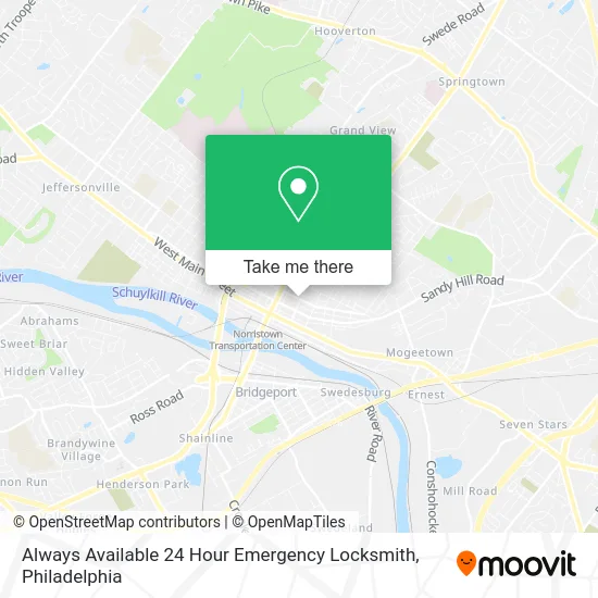 Always Available 24 Hour Emergency Locksmith map