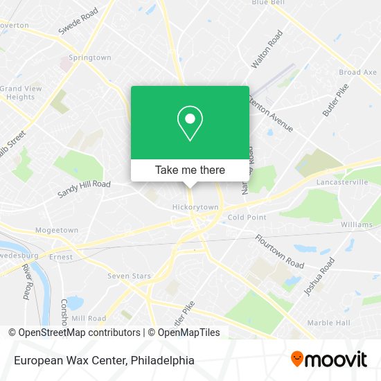 European Wax Center map