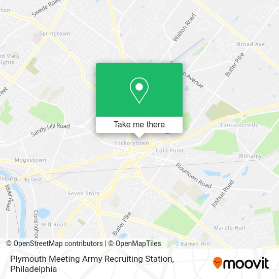 Plymouth Meeting Army Recruiting Station map