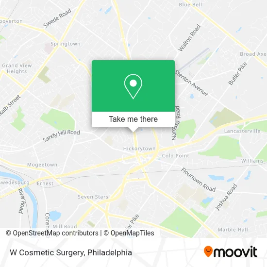 W Cosmetic Surgery map
