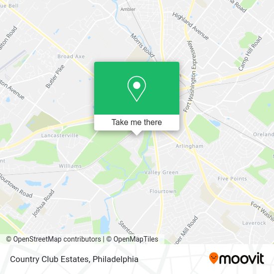 Mapa de Country Club Estates