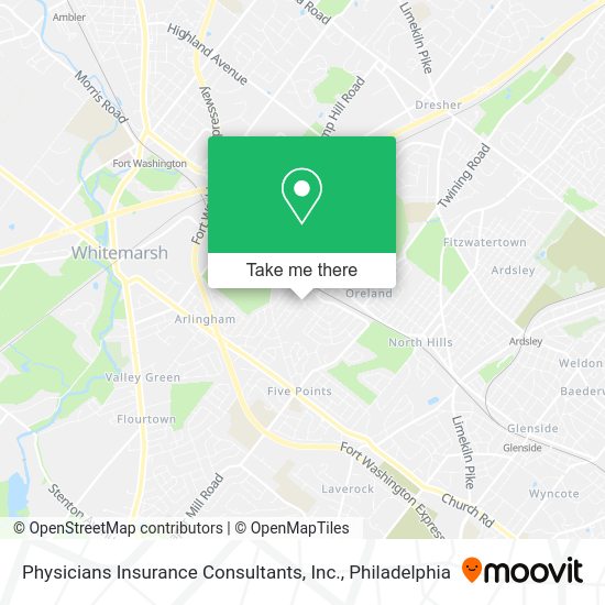 Physicians Insurance Consultants, Inc. map