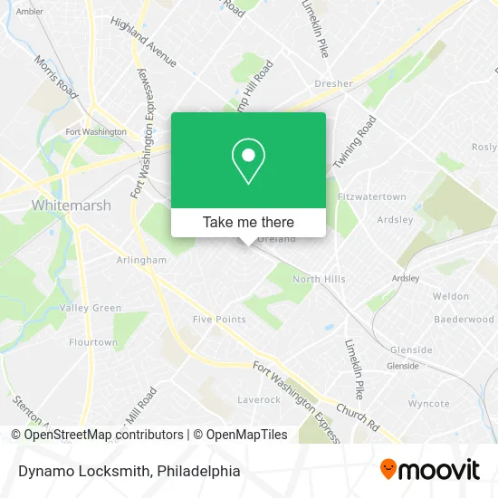 Dynamo Locksmith map