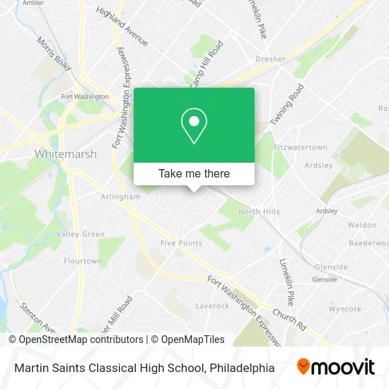 Martin Saints Classical High School map