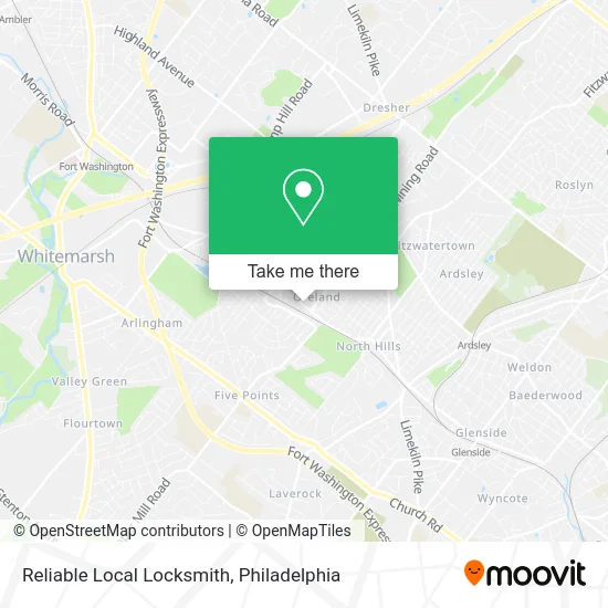 Reliable Local Locksmith map