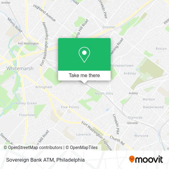 Mapa de Sovereign Bank ATM