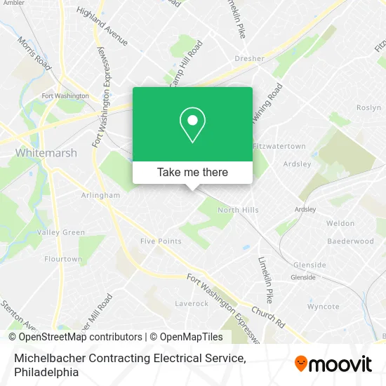 Michelbacher Contracting Electrical Service map