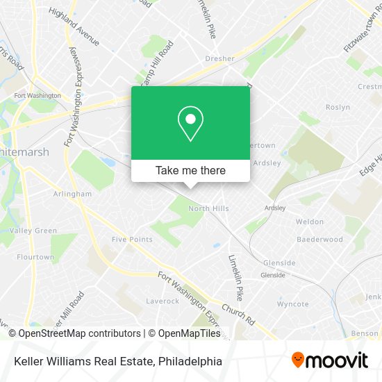 Keller Williams Real Estate map
