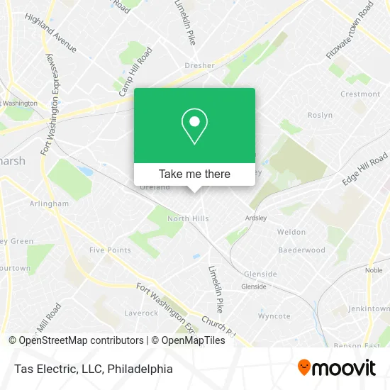 Tas Electric, LLC map