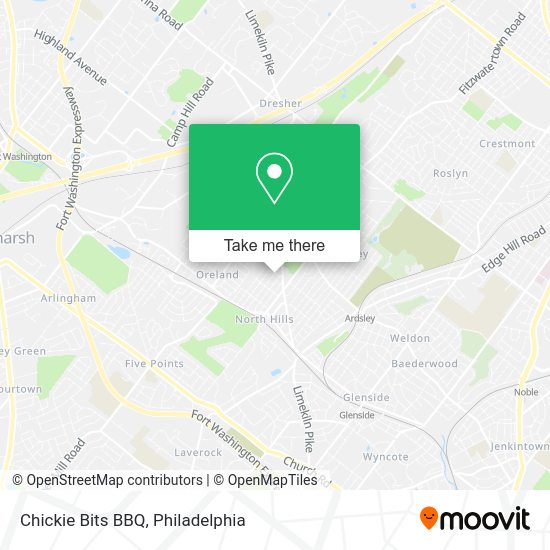 Chickie Bits BBQ map